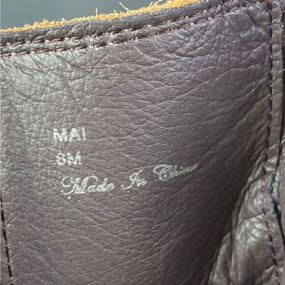 Donald Pliner leather suede Women MAI Saddle Bootie shoes size 8 - Picture 10 of 11